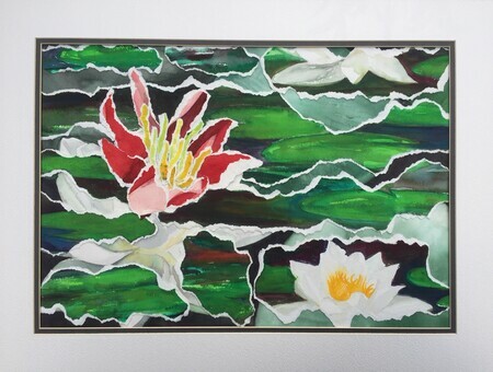 Waterlilies Collage